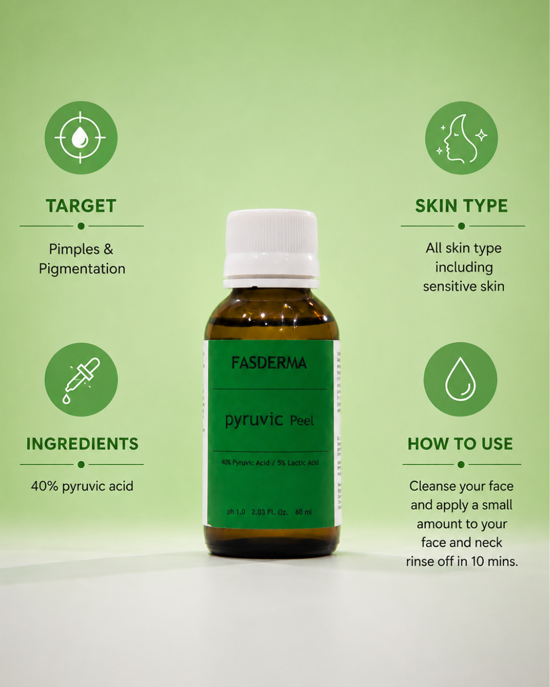 Pyruvic Peel 60ML ( Pimples, Pigmentation & Body Acne )